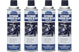 Eastwood Extreme Chassis Black Satin Aerosol Spray Paint | Car and Truck Chassis Frame Paint | Black 14oz Aerosol | 4 Pack