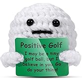 AICase Golf Gifts Funny Positive Golf Ball Crochet Gag Gift Ideas, Christmas Stocking Stuffers Emotional Support Presents for Men, Women, Golfers, Dad, Fathers, Coworkers, Friends, Birthday