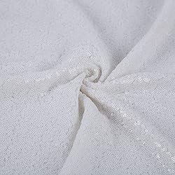 JYFLZQ White Sequin Backdrop Curtain 10x8ft(WxH) 1