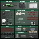 Ginour Rotary Tool Kit 200W 6 Speeds 8000-35000 RPM with Keyless Chuck view 4