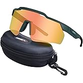 APEXUP Sports Polarized Sunglasses for Men Women, UV400 Protection Men's Sunglasses for Cycling, Fishing