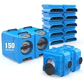 MOUNTO Water Damage Restoration Combo Package Deals (10* AM30LO Air Mover, 2*AF500 Air Scrubber, 2*DH80 LGR Dehumidifier)