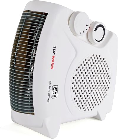 Staywarm 2000W Upright and Flatbed Heater F2003WH White BEAB