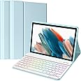 Backlit Keyboard Case for Galaxy Tab A8 10.5 Inch 2022, Detachable Wireless Keyboard, Protective Cover Case Compatible with Samsung Galaxy Tab A8 10.5" SM-X200 X205 X207 Tablet, Blue