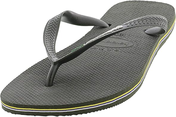 olive green flip flops