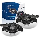 Detroit Axle - 2.5L Front Steering Knuckles for 2012-2017 Toyota Camry | Steering Knuckle &amp; Wheel Bearing Hub Assembly Replacement 2013 2014 2015 2016