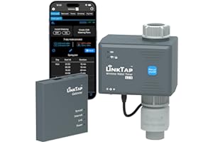 LinkTap G2S Smart Water Timer & Gateway, Weather Aware, Intelligent Fault Detection & Alerts, Wider Range Than WiFi Hose Timer, Automatic Watering System for Garden, Lawn & Yard, Scalable Mesh Network
