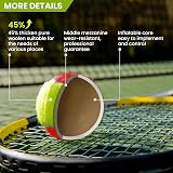 FINGER TEN Kids Tennis Balls Soft Low Compression 6 Pack Orange Red view 3