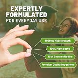 PH PROWISE Sea Kelp 2000mg 200 Vegan Tablets UK Made Iodine Supplement view 4