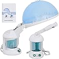 Epetlover Facial Steamer for Deep Cleaning, 2 in 1 Face & Hair Steaming Machine for Natural Home Use, Black Hair Deep Conditioning, Professional Face Spa Steamer