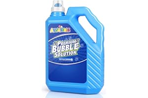 AUJAZYBLE Bubble Solution Refill 70 OZ | Pre-Mix Premium Bubble Refill Solution No Measuring Required | Bubbles for Kids | Bubbles Refills | Bubbles Bulk | Bubble Machine Solution | Kids Easy Grip Bottle