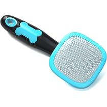 Glendan Dog & Cat Grooming Brush - Slicker Shedding Tool (Blue