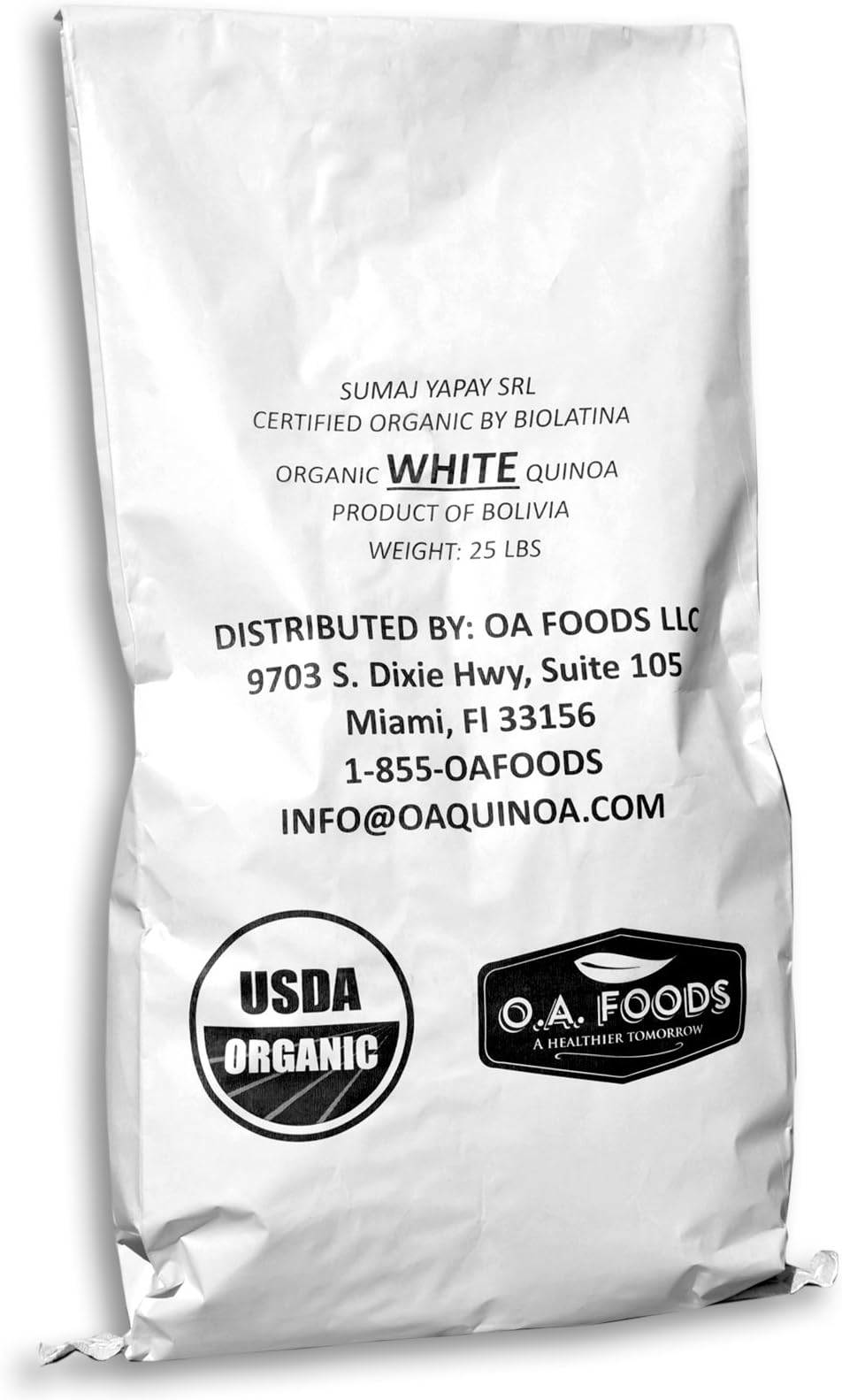 (25 Lb) QUINOA WHITE ROYAL ORGANIC
