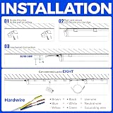 Barrina 4ft LED Batten Light Pack of 8 2200lm 6500K T5 Garage Ceiling Wall view 9