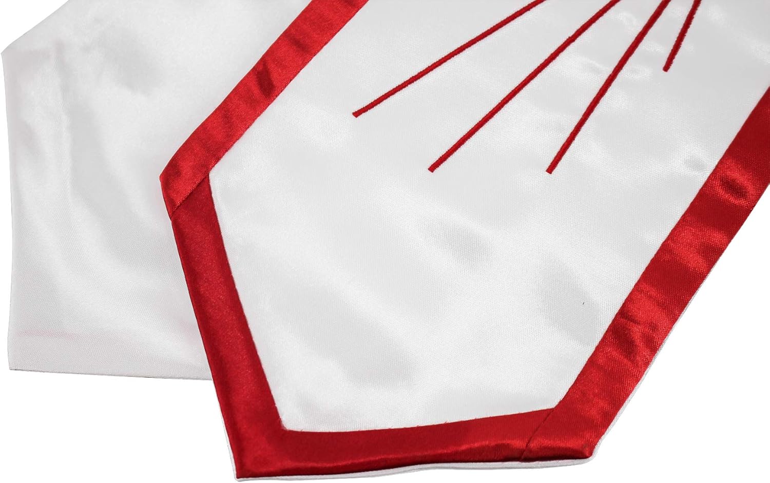 IvyRobes Descending Dove Confirmation Stoles White End with Red Trim: Clothing