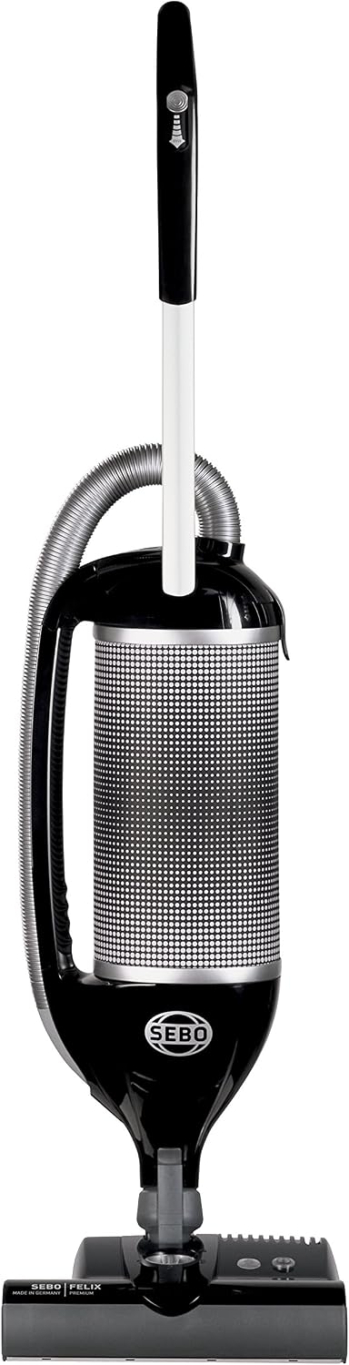 SEBO 90810GB Felix Pet ePower Upright Vacuum Cleaner, High Grade ABS, 700 W, Black/Silver