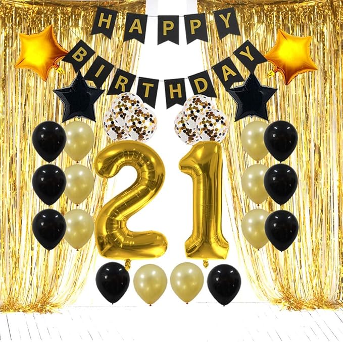 21st Birthday Decorations - Party Supplies