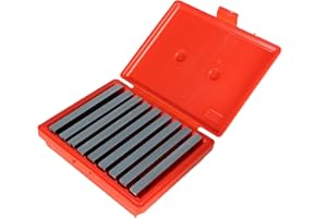 kimllier 9 Pairs 1/4 x 6 Inch Steel Parallel Set Accuracy Gage Gauge Block