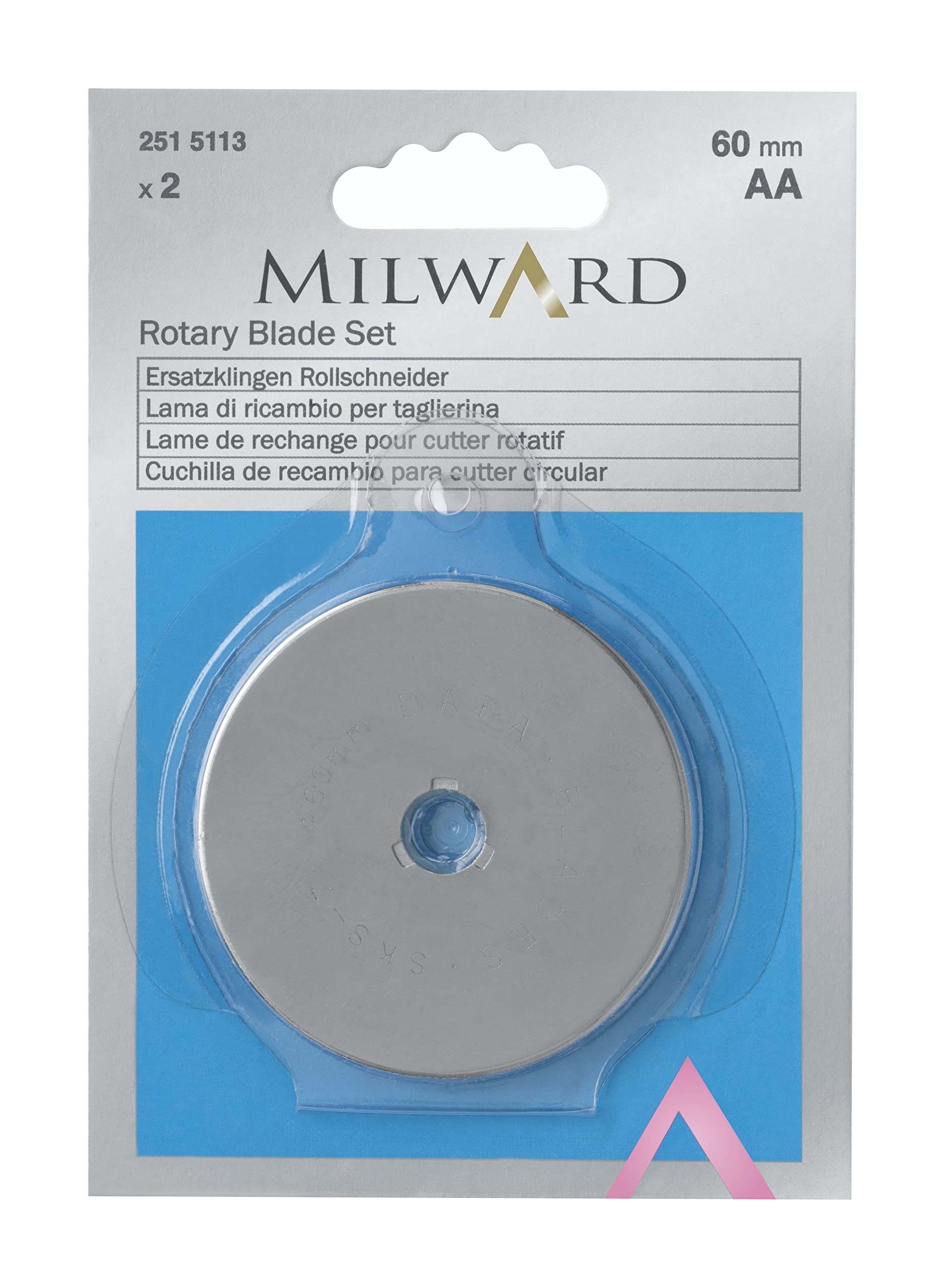 Milward 60 mm Dia 2-Piece Rotary Blade Set