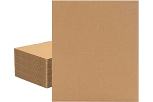 XPERIA BOX 50 Pack 11x14 Inch Brown Corrugated Cardboard Sheets, Corrugated Cardboard Filler Insert Sheet Pads for Mailing, Pack Shipping, Cardboard Backing, Craft Card Board