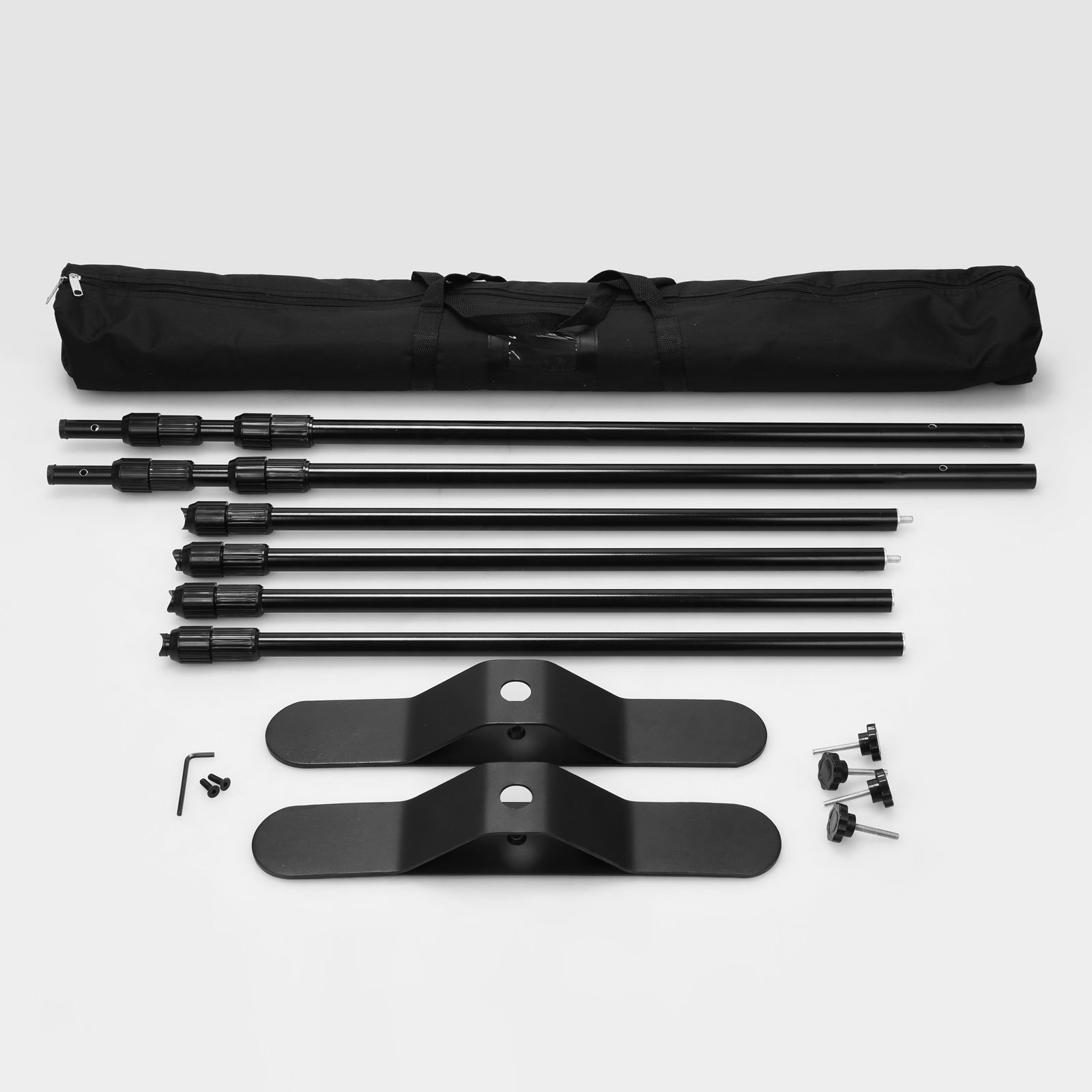 Voilamart Banner Stand 8' x 10' Adjustable Telescopic Display Backdrop Stand Step and Repeat for Trade Show, Photo Booth, Wall Exhibitor Background with Carrying Bag