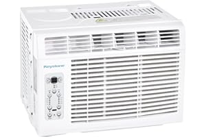 Keystone 5,000 BTU Window Air Conditioner and Dehumidifier, Window AC Units for Apartment, Living Room, Bathroom, and Small Rooms up to 150 Sq.Ft., Quiet Window Air Conditioners with Remote Control