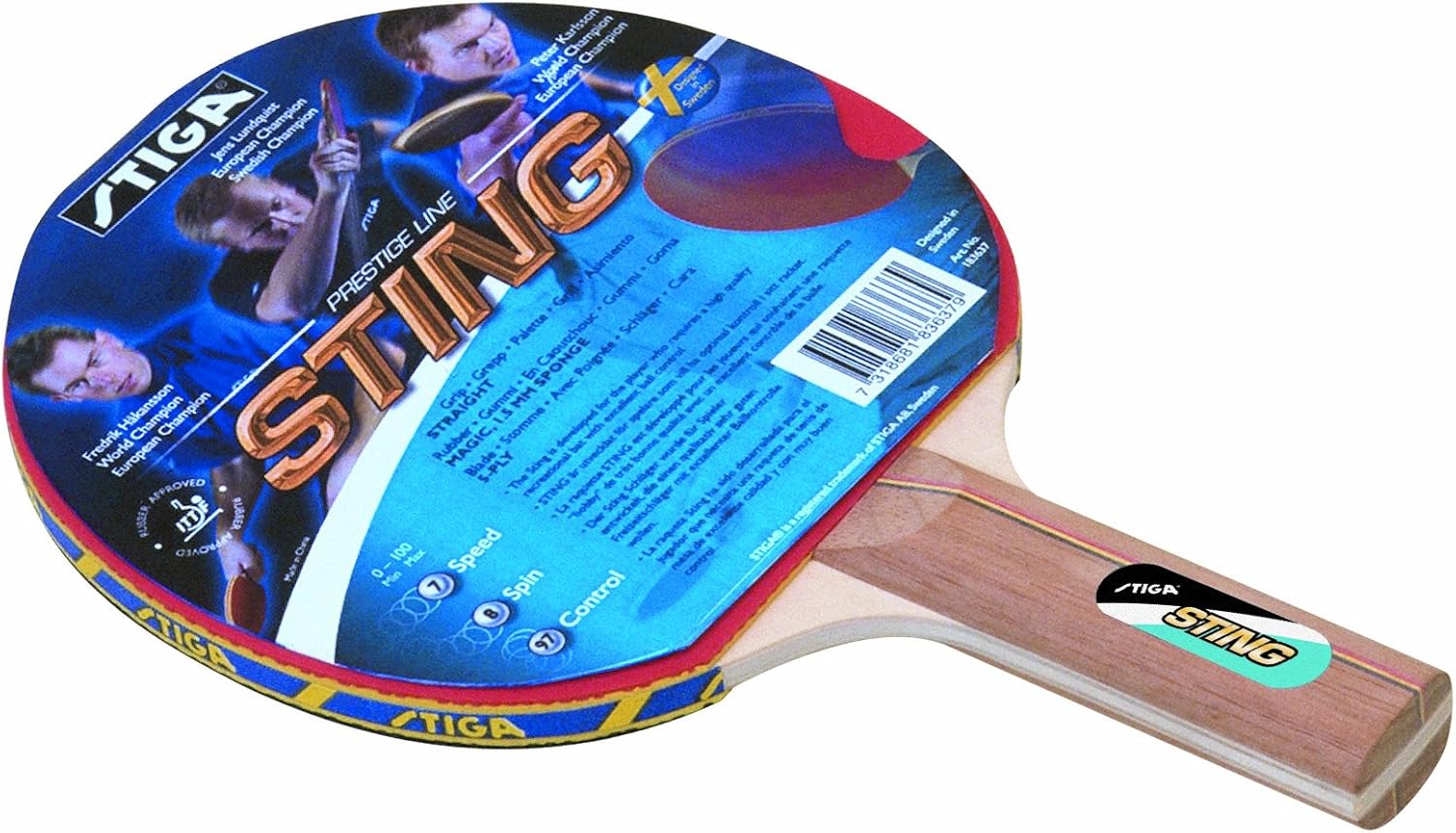 Stiga Sting Table Tennis Bat Red, 20 Speed Amazon.co.uk Sports