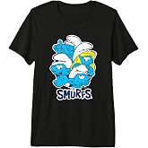 The Smurfs Group Picture Retro Cartoon Premium Tri-Blend T-Shirt