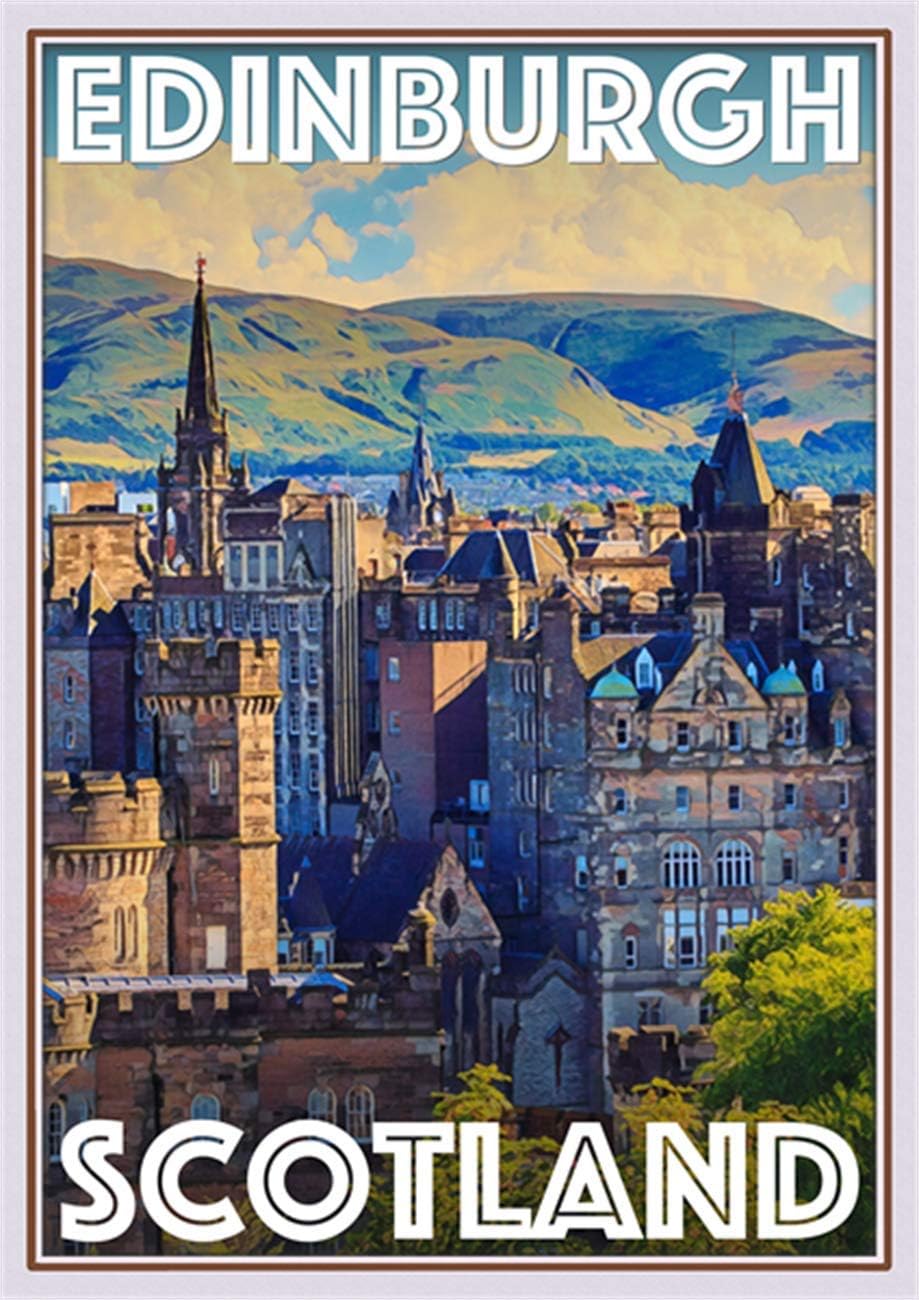 Edinburgh Vintage Travel Poster Prints Art & Collectibles jan-takayama.com