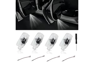 THINGRIFIC 4Pcs Car Door Lights Logo Projector Compatible with Highlander/Camry/4runner/Sienna/Corolla/Tundra/Prius/Venza/Prado/Sequoia/Reiz/Previa/Alphard Model, 3D LED Car Welcome Projector Lights