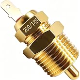 HiSport Electric Engine Cooling Fan Thermostat Temperature Sensor Switch | 185 to 200 Degree with 3/8" Pipe Thread, Fits 10" 12" 14" 16 Fan