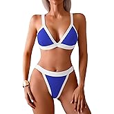 swimall Women's Triangle Bikini Set Sexy Brazilian Sporty Two Piece Swimsuit Cute Bathing Suit