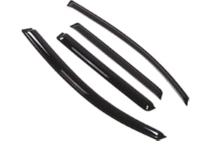 TuningPros Outside Mount Window Vent Visors Rain Guards Compatible with Mitsubishi Endeavor 2004-2010 | Side Window Wind Deflectors Rain Shields | Smoke Tinted, 4 Pcs Set, DGWV-320