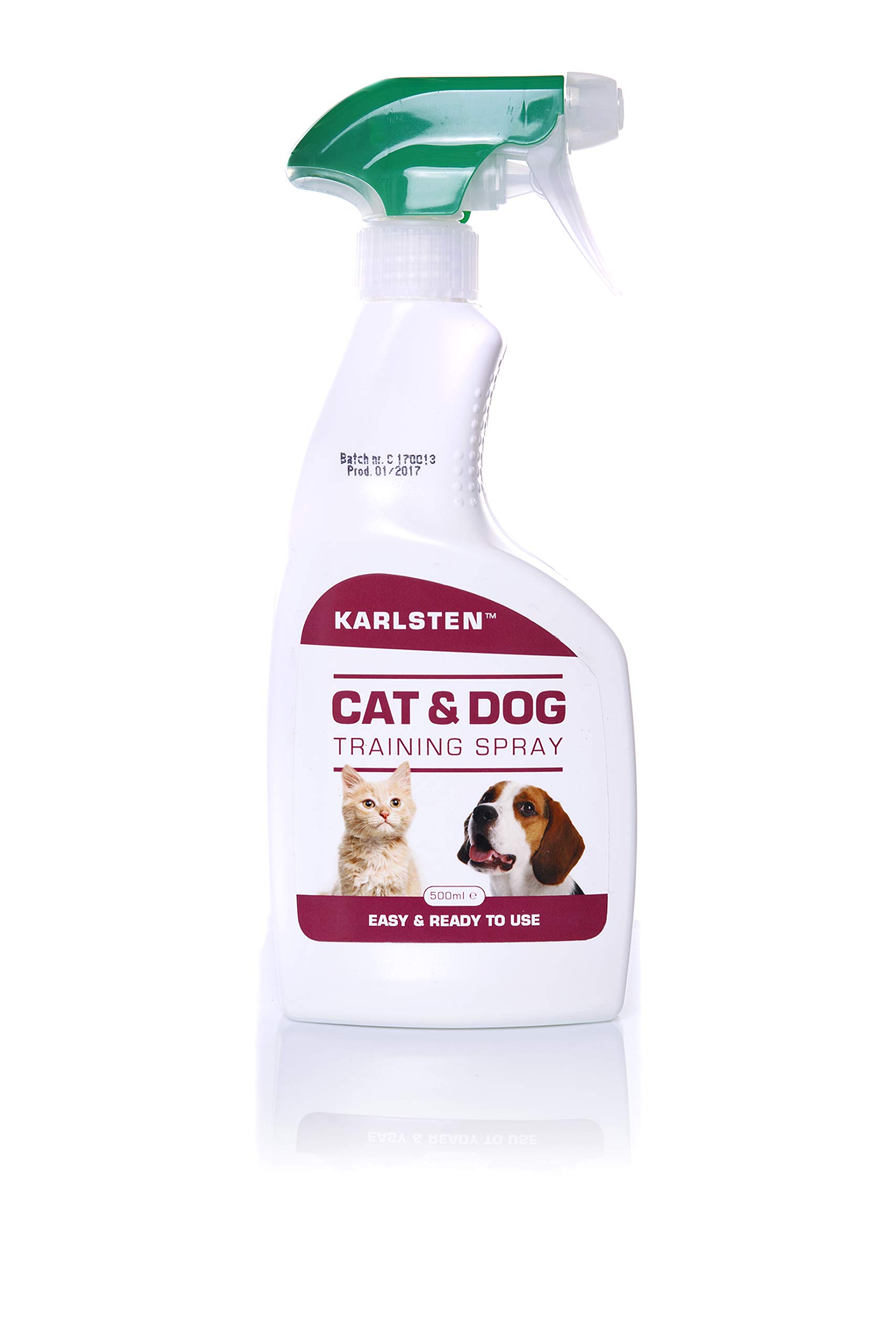 Karlsten Urine Stop & Anti Fouling Spray for Cat and Dog Repellent | Stop Cats and Dogs Repeat Marking Indoors and Outdoors | 100% Natural Training Aid Repel cats and Dogs 500 ML