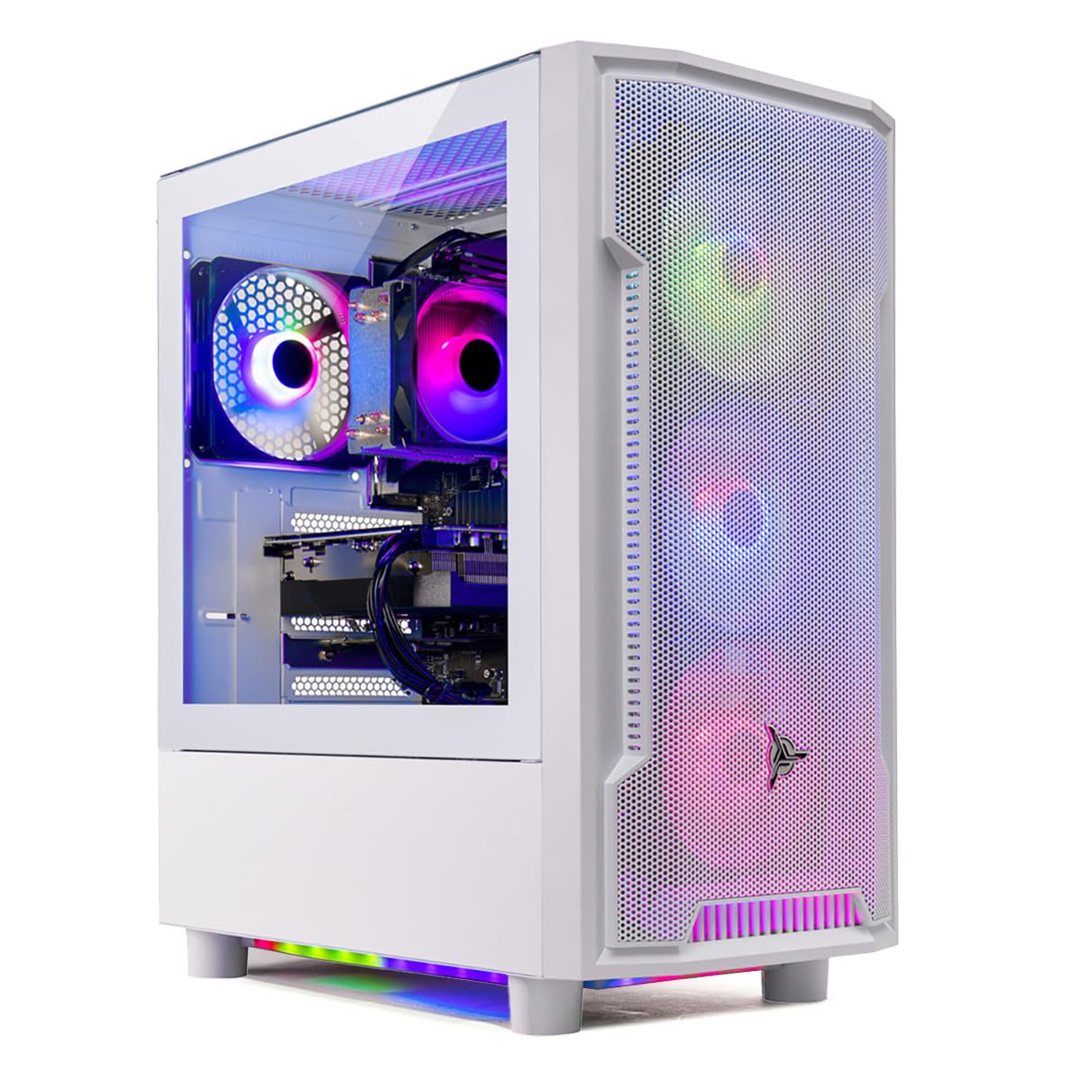 Skytech Gaming Archangel デスクトップPC、インテル i5 14400F 2.5 GHz (4.7GHz ターボ)、NVIDIA RTX 5060、1TB Gen4 NVMe SSD、16GB DDR5 RAM 5200、650W Gold PSU Wi-Fi Win 11商品画像