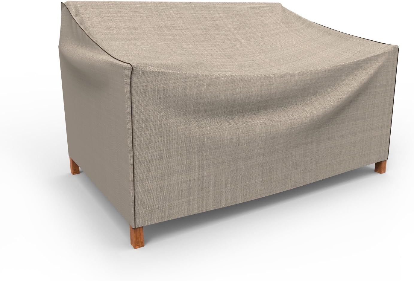 BudgeP3A01PM1 English Garden Patio Sofa Cover Heavy Duty and Waterproof, Small, Tan Tweed