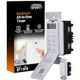 myTouchSmart 33861 LE One in-Wall Digital Timer, Push Door Switch, Backlit LED Screen, 8 Custom On/Off Times, Countdown Mode, Daily/Weekly Set, Off &amp; Countdown