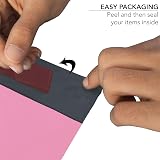 iSOUL 100 Mixed Mailing Bags 6x9 to 12x16 Self Seal Pink 60µm view 2