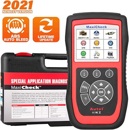 Autel Maxicheck Pro For Abs Brake Auto Bleeding Obd2 Scan Diagnostic Tool With Srs Airbag Oil Reset Sas Epb Bms For Specific Vehicles Software Lifelong Free Update Not Support All Cars Automotive Amazon Com