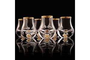 【2025 New Design】 DUJUST‌ Elegant Curvaceous Shot Glasses(1.5oz), Crystal Shot Glass Set Decorated with 24K Gold Leaf Flakes 