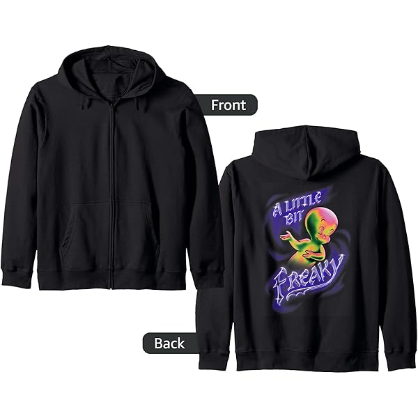 Amazon.com: Casper the Friendly Ghost Graffiti Zip Hoodie