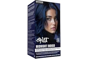 Splat Midnight Indigo Dark Blue Hair Color – Gentle Bleach-Free Hair Dye Kit
