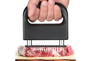 Meat Tenderizer, with 48 Stainless Steel Ultra Sharp Needle Blades, Meat Poultry Tenderizer, for Tenderizing Steak Beef, Pork