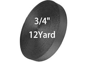 ADALT LION Nylon Webbing 5/8" 3/4" 1" 1-1/4" 1-1/2" 2" Wide, Heavyweight Webbing Strap 1 Inch 12 Yard, Nylon Straps for Indoor or Outdoor DIY Gear Repair, Pet Collars, Crafts