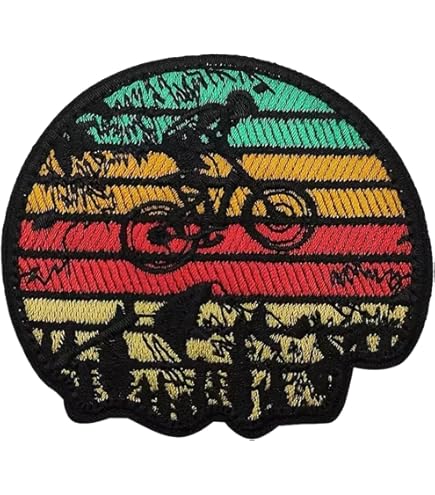 Mountain Bike Tires | Hook and Loop Attach for Hats, Jeans, Vest, Coat | 2x3 in
