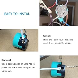 YukiHalu Ceiling Fan Pull Chain Switch 3 Speed 4
