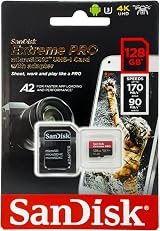 SanDisk Extreme Pro 128GB microSDXC with Adapter A2 U3 V30 170MB/s