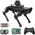 PuppyPi Robot Dog for Raspberry Pi, ROS Open Source TOF Lidar AI Vision Quadruped Bionic Smart Robot Kit OpenCV Linux Python Programmable Face Color Recognition Navigation, with RPi 4B 4GB