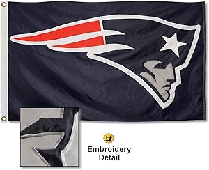WinCraft New England Patriots Embroidered Nylon Flag