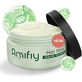 Amifiy Keratin Hair Mask, Multi-care Deep Conditioning Hair Mask for Dry Damaged Hair, Anti-Frizz, Intensive Hydrating &amp; Repairing Deep Conditioner for Strong, Smooth and Silky Hair, 8 Fl Oz